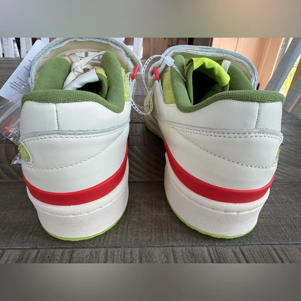Adidas Forum ‘The Grinch X’ Low-Top Leather Sneakers Men’s Size 11 (NWT)